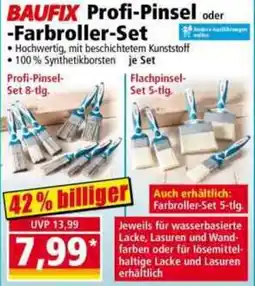 Norma BAUFIX Profi-Pinsel oder Farbroller-Set Angebot