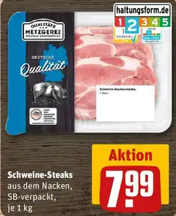 REWE Schweine-Steaks Angebot