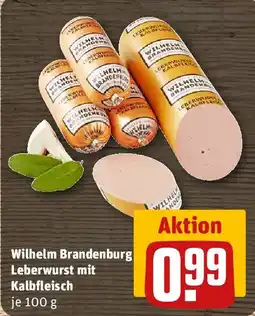 REWE Wilhelm Brandenburg Leberwurst mit Kalbfleisch Angebot
