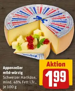 REWE Appenzeller mild-würzig Angebot