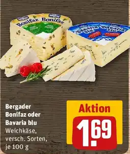 REWE Bergader Bonifaz oder Bavaria blu Angebot