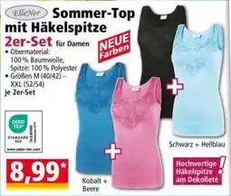 Norma ElleNor Sommer-Top mit Häkelspitze 2er-Set Angebot