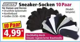 Norma TOPTEX Sneaker-Socken 10 Paar Angebot