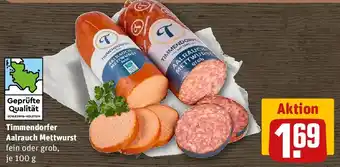REWE Timmendorfer Aalrauch Mettwurst Angebot