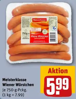 REWE Meisterklasse Wiener Würstchen Angebot