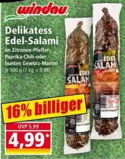 Norma Windau Delikatess Edel-Salami Angebot