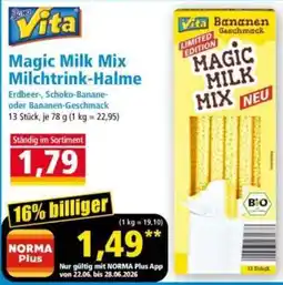 Norma Bona Vita Magic Milk Mix Milchtrink-Halme Angebot
