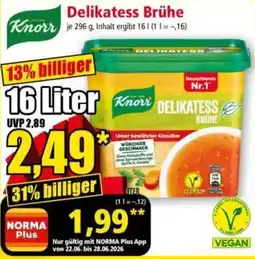 Norma Knorr Delikatess Brühe Angebot