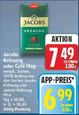 nah & gut Jacobs Krönung oder Café Hag Angebot