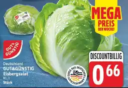 nah & gut GUT&GÜNSTIG Eisbergsalat Angebot