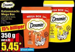 Norma Dreamies Katzensnacks Mega Box Angebot