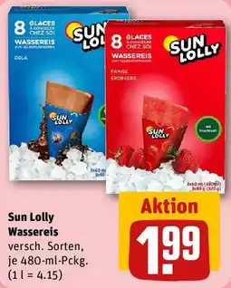 REWE Sun Lolly Wassereis Angebot
