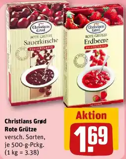 REWE Christians Grød Rote Grütze Angebot