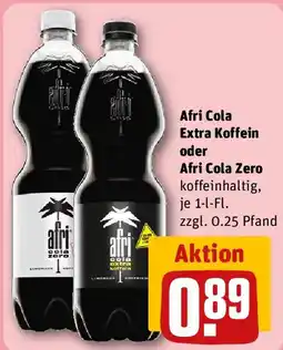 REWE Afri Cola Extra Koffein oder Afri Cola Zero Angebot