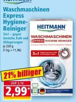 Norma HEITMANN Waschmaschinen Express Hygiene Reiniger Angebot