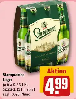 REWE Staropramen Lager Angebot