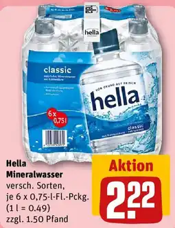 REWE Hella Mineralwasser Angebot