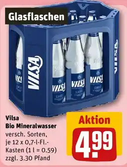 REWE Vilsa Bio Mineralwasser Angebot