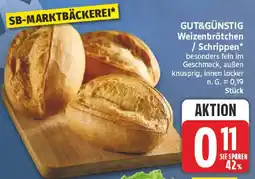 NP Discount GUT&GÜNSTIG Weizenbrötchen / Schrippen Angebot