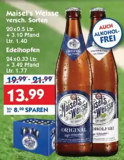 Hol'ab Getränkemarkt Maisel's Weisse oder Edelhopfen Angebot
