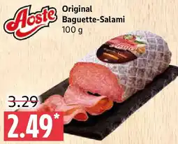 Marktkauf Aoste Original Baguette-Salami Angebot