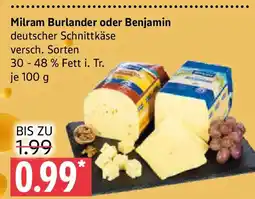 Marktkauf Milram Burlander oder Benjamin Angebot
