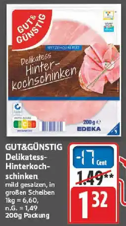 NP Discount GUT&GÜNSTIG Delikatess Hinterkochschinken Angebot