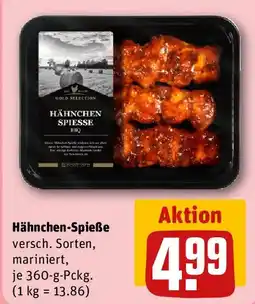 REWE Hähnchen-Spieße Angebot