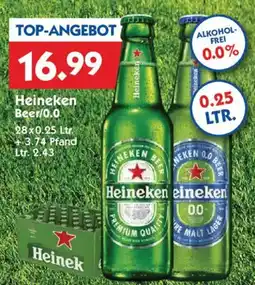 Hol'ab Getränkemarkt Heineken Beer/0.0 Angebot