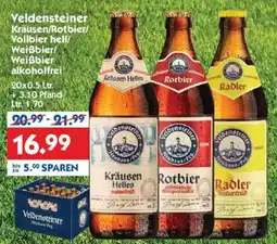 Hol'ab Getränkemarkt Veldensteiner Kräusen/Rotbier/ Vollbier hell/ Weißbier/ Weißbier alkoholfrei Angebot