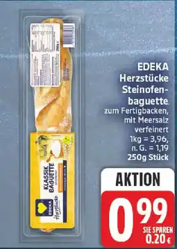 nah & gut EDEKA Herzstücke Steinofenbaguette Angebot