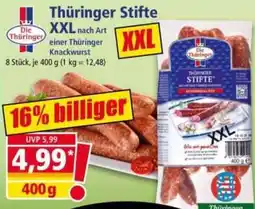 Norma Thüringer Stifte XXL nach Art Knackwurst Angebot