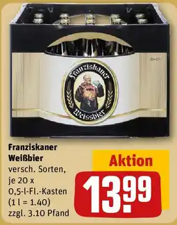 REWE Franziskaner Weißbier Angebot