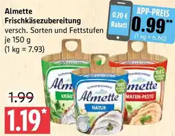 Marktkauf Almette Frischkäsezubereitung Angebot