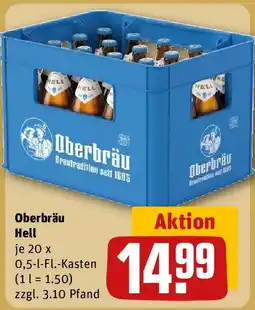 REWE Oberbräu Hell Angebot