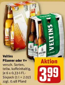 REWE Veltins Pilsener oder V+ Angebot