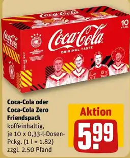 REWE Coca-Cola oder Coca-Cola Zero Friendspack Angebot