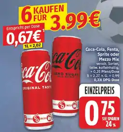 nah & gut Coca-Cola, Fanta, Sprite oder Mezzo Mix Angebot