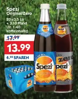 Hol'ab Getränkemarkt Spezi Original/Zero Angebot