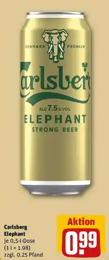 REWE Carlsberg Elephant Angebot