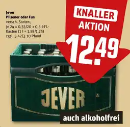 REWE Jever Pilsener oder Fun Angebot