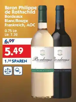 Hol'ab Getränkemarkt Baron Philippe de Rothschild Bordeaux Blanc/Rouge Angebot