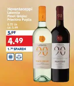 Hol'ab Getränkemarkt Novantaceppi Latentia Pinot Grigio/ Primitivo Puglia Angebot