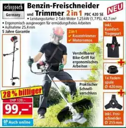 Norma Scheppach Benzin-Freischneider und Trimmer 2 in 1 Angebot