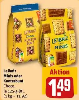 REWE Leibniz Minis oder Kunterbunt Angebot