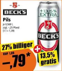 Norma BECK'S Pils Angebot