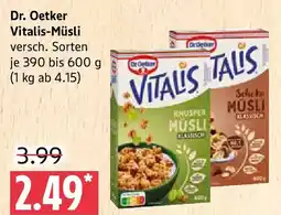 Marktkauf Dr. Oetker Vitalis-Müsli Angebot