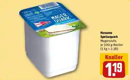 REWE Hansano Speisequark Angebot