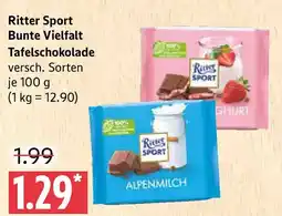 Marktkauf Ritter Sport Bunte Vielfalt Tafelschokolade Angebot