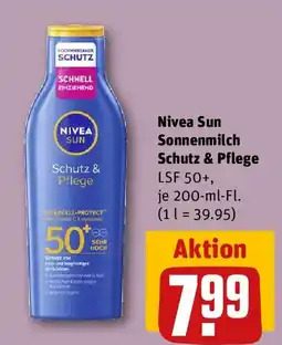 REWE Nivea Sun Sonnenmilch Schutz & Pflege Angebot